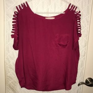 Lush wine colored top